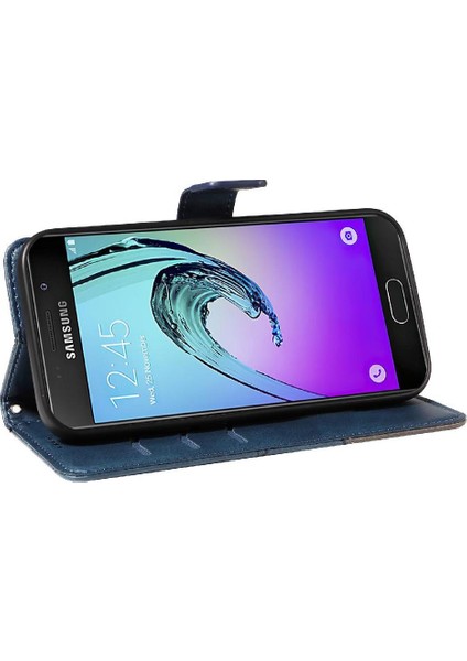 Samsung Galaxy A5 2016 Için Flip Case ve Elmas Dikiş ile Kart Yuvası (Yurt Dışından) modelleri