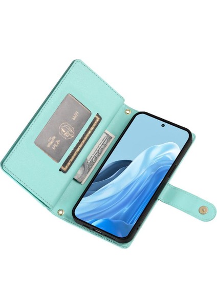 Samsung Galaxy M35 Bilek Kayışı Çok Fonksiyonlu Kart Yuvaları Için Flip Case (Yurt Dışından)