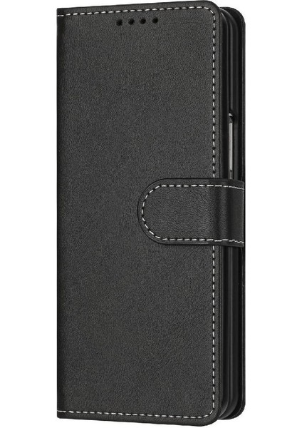 Samsung Galaxy Z Için Flip Case ile 4 5g Kickstand Saf Renk Kat (Yurt Dışından)