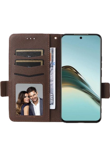 Realme 13 Pro Pu Deri Cüzdan Manyetik Kart Yuvaları Tutucu Için Flip Case (Yurt Dışından) fiyatları