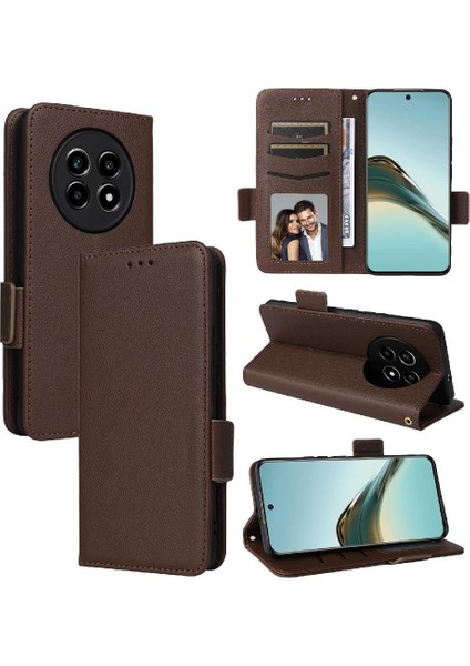 Realme 13 Pro Pu Deri Cüzdan Manyetik Kart Yuvaları Tutucu Için Flip Case (Yurt Dışından) indirimleri