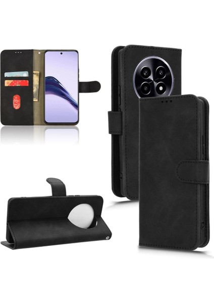 Realme 13 Pro Kickstand Cüzdan Pu Deri Kart Yuvaları Için Flip Case (Yurt Dışından)