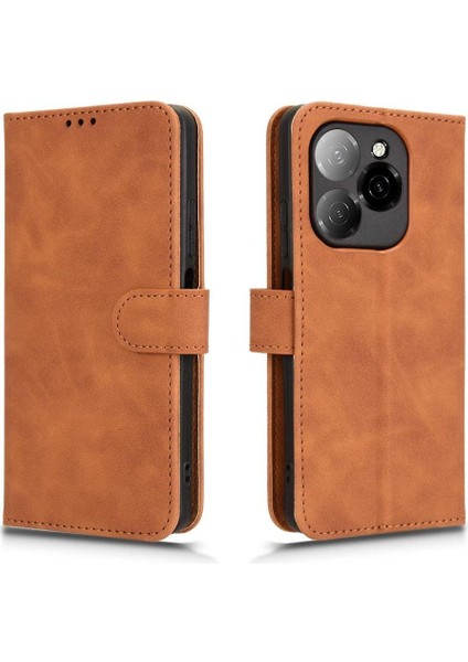 Tecno Spark 20 Pro 5g Kickstand Yan Toka Cüzdan Kartı Için Flip Case (Yurt Dışından)