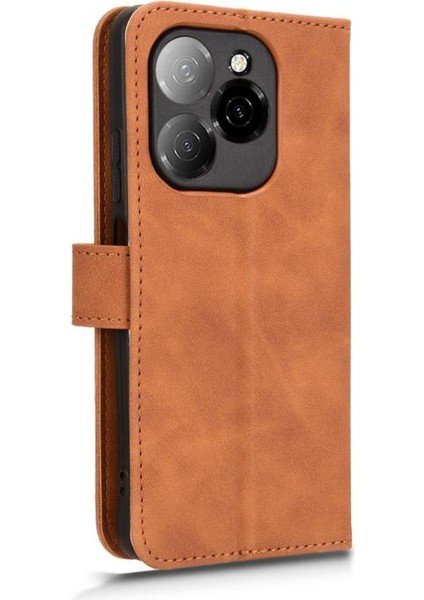 Tecno Spark 20 Pro 5g Kickstand Yan Toka Cüzdan Kartı Için Flip Case (Yurt Dışından)