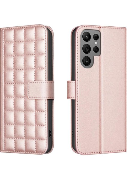 Samsung Galaxy S24 Ultra Cüzdan Iş Basit Tarzı Kart Için Flip Case (Yurt Dışından)