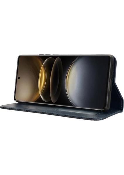 Vivo X100 Için Kılıf Ultra 5g Manyetik Kapatma Pu Deri Cüzdan (Yurt Dışından)