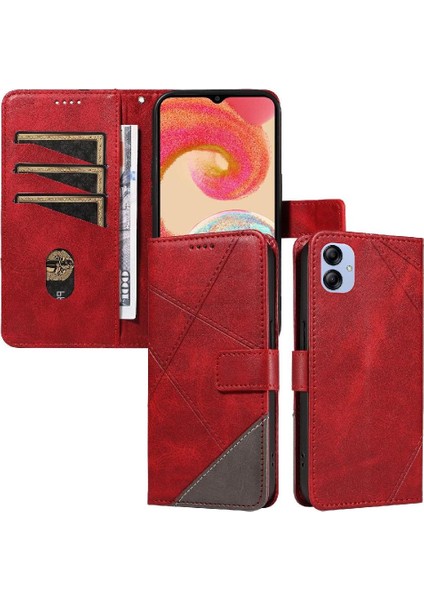 Elmas Dikiş ile Samsung Galaxy A04E ve Kart Yuvası Için Flip Case (Yurt Dışından) modelleri