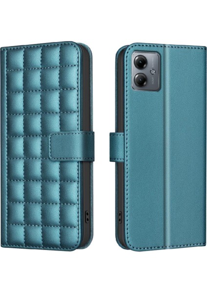 Motorola Moto G14 4g Iş Basit Tarzı Pu Deri Kart Için Flip Case (Yurt Dışından)