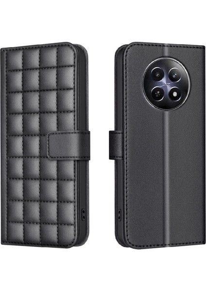 Realme 12 5g Cüzdan Pu Deri Koruyucu Iş Için Flip Case Basit (Yurt Dışından)