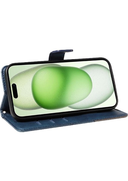 IPhone 15 Için Flip Case Artı Elmas Dikiş ve Kart ile Yüksek Kaliteli (Yurt Dışından) fırsatları