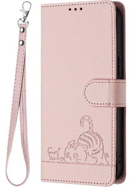 IPhone 13 Için Kılıf Mini Kedi Rfıd Kart Yuvası Tutucu Kickstand Cüzdan Flip (Yurt Dışından)