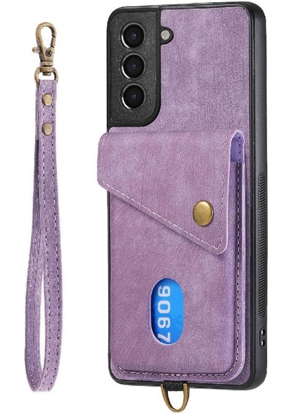 Samsung Galaxy S21 Ayrılabilir Kordon Kart Yuvası Manyetik Kapatma Için Kılıf (Yurt Dışından) fırsatları