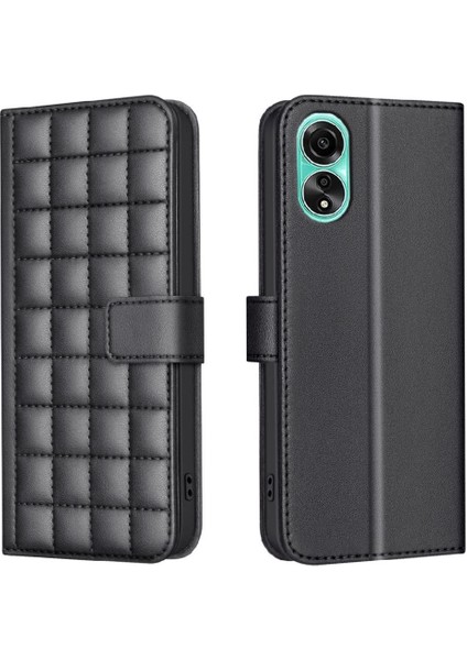 Oppo A78 4g Pu Deri Iş Için Flip Case Basit Tarzı Kart Yuvaları (Yurt Dışından)