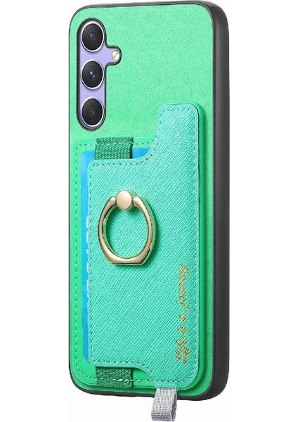 Samsung Galaxy A34 Halka Standı Tutucu Manyetik Cüzdan Magsafe Için Kılıf (Yurt Dışından)