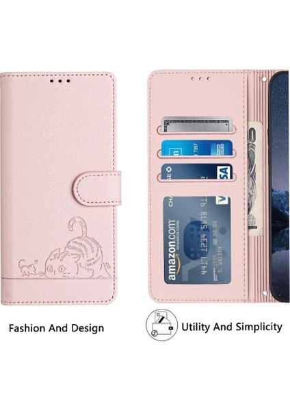 IPhone 15 Için Kılıf Pro Max Kart Yuvası Tutucu Kickstand Cüzdan Kapak Çevirin (Yurt Dışından)