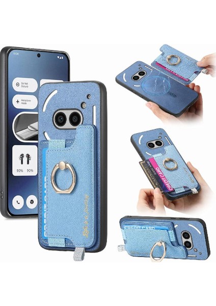Nothing Telefon 2A Magsafe Uyumlu Cüzdan Yüzük Standı Tutucu Kılıf (Yurt Dışından)