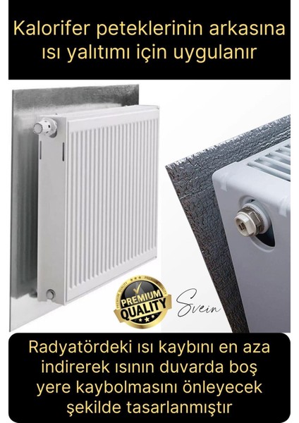 20 Adet Petek Arkası Isı Yalıtım Levhası Radyatör Izolasyon Kalorifer Ev Ofis Tasarruf Arkalığı