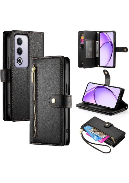 Oppo A3 Pro Cüzdan Standı Çok Fonksiyonlu Iş Crossbody Için Flip Case (Yurt Dışından)