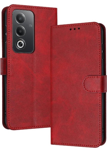 Mays Shop Kart Yuvası ile Pu Deri Saf Toka ile Oppo A3 Pro Için Flip Case (Yurt Dışından)