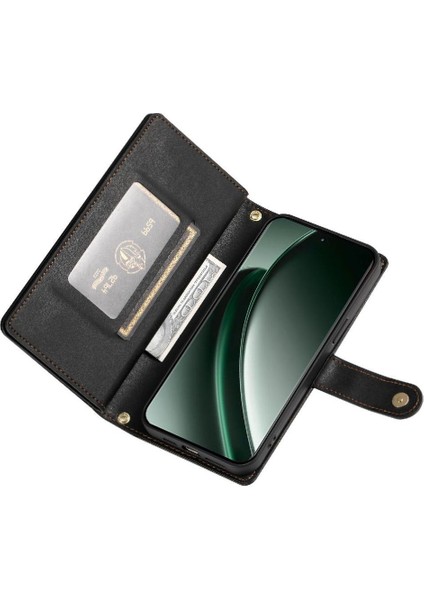 Realme Gt6 5g Çok Fonksiyonlu Kart Yuvaları Cüzdan Bölmesi Için Flip Case (Yurt Dışından) modelleri