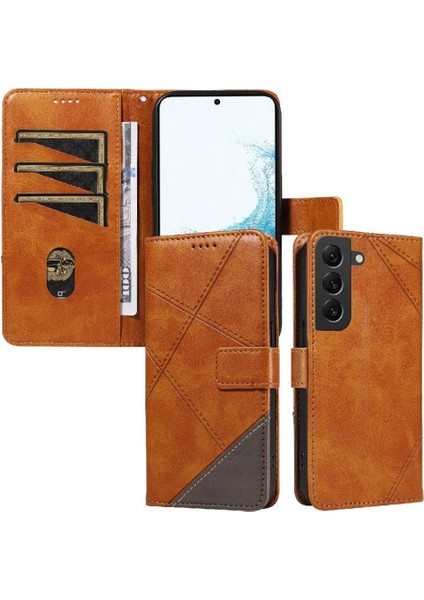 Samsung Galaxy S21 Deri Telefon Koruma Kılıfı ve Kart Için Flip Case (Yurt Dışından)