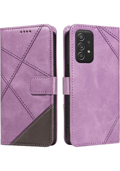 Samsung Galaxy A72 ve Kart Yuvası Yüksek Kaliteli Deri Telefon Için Flip Case (Yurt Dışından)