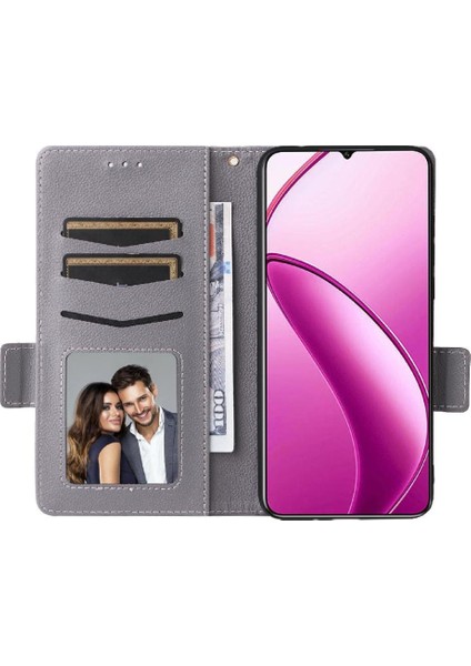 Oukitel C53 Cüzdan Manyetik Kart Yuvaları Için Flip Case Tutucu Yan Toka Pu (Yurt Dışından)