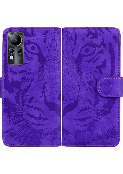 Infinix Not 11 Için Flip Case Deri Cüzdan Kickstand Koruyucu Kabartmalı (Yurt Dışından)