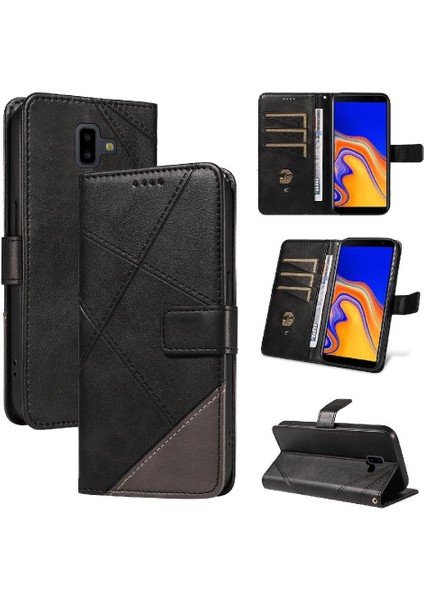 Mays Shop Elmas Dikiş ile Samsung Galaxy J6 Başbakan Yüksek Kalite Için Flip Case (Yurt Dışından)