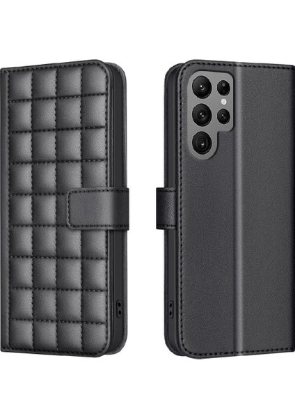 Mays Shop Samsung Galaxy S22 Ultra Kart Yuvaları Tutucu Iş Için Flip Case Basit (Yurt Dışından)