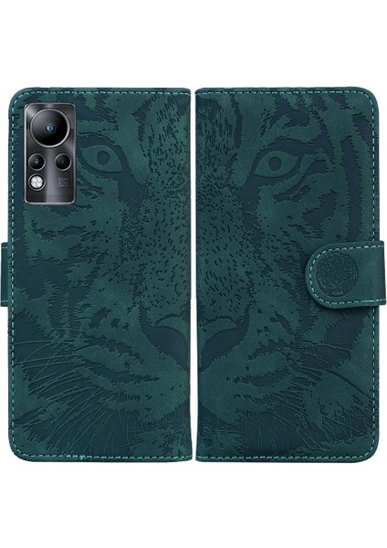 Infinix Not 11 Için Flip Case Deri Cüzdan Kickstand Koruyucu Kabartmalı (Yurt Dışından)