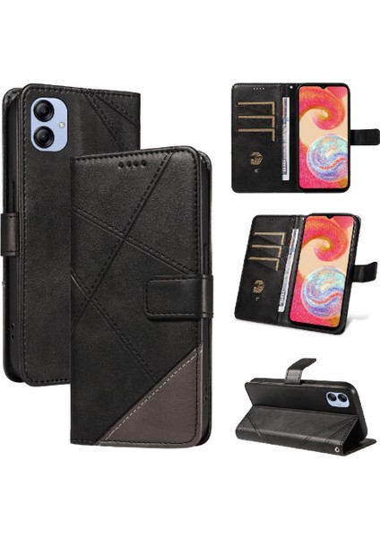 Elmas Dikiş ile Samsung Galaxy A04E ve Kart Yuvası Için Flip Case (Yurt Dışından)