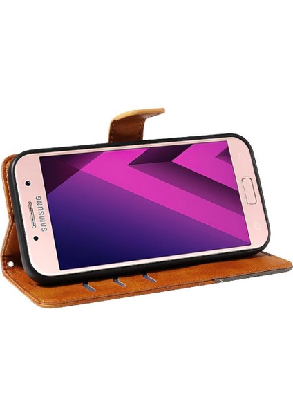 Samsung Galaxy A3 2017 Deri Telefon Koruma Çantası ile Flip Case (Yurt Dışından)