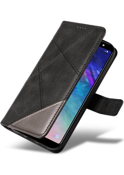 Mays Shop Elmas Dikiş ve Kart Yuvası ile Samsung Galaxy A6 Plus Için Flip Case (Yurt Dışından)