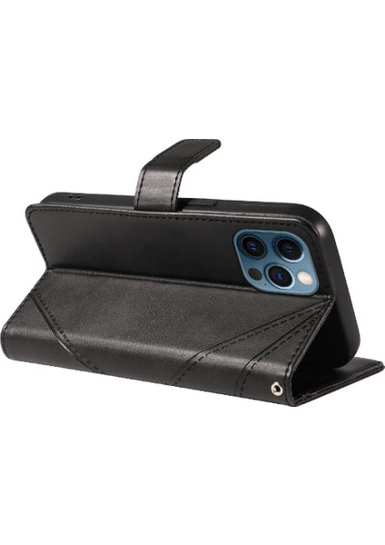 IPhone 12 Için Flip Case Pro Max ve Kart Yuvası Deri Telefon Koruma (Yurt Dışından)