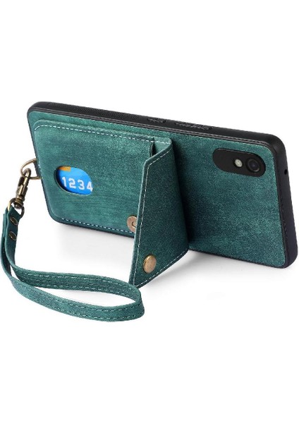 Xiaomi Redmi 9A Için Çok Fonksiyonlu Premium Deri Çıkarılabilir Kart (Yurt Dışından)