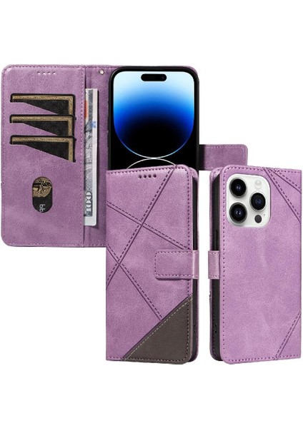 Elmas Telefon ile IPhone 14 Pro Yüksek Kalite ve Kart Yuvası Için Flip Case (Yurt Dışından)
