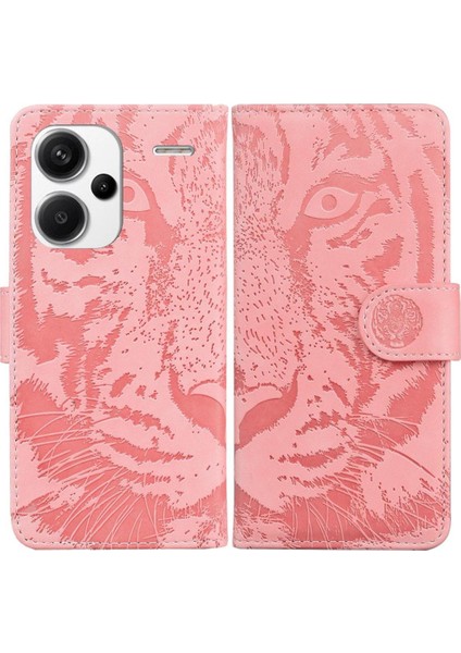 Xiaomi Redmi Not 13 Pro Artı Kabartmalı Sevimli Kaplan Kickstand Için Flip Case (Yurt Dışından)