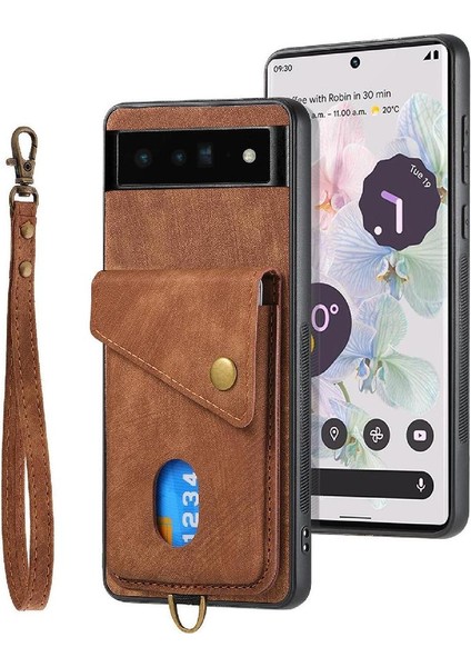 Google Piksel 6 Pro Manyetik Kapatma Premium Deri Ayrılabilir (Yurt Dışından)
