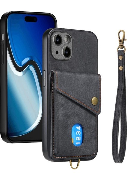 IPhone 15 Için Kılıf Artı Manyetik Kapatma Çok Fonksiyonlu Kart Yuvası Prim (Yurt Dışından) modelleri