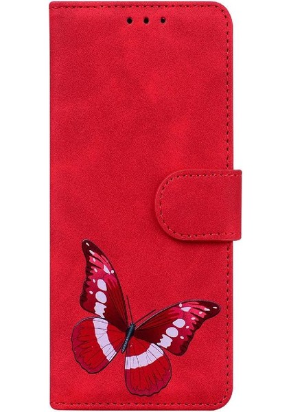 Google Piksel 9 Pro Xl Kelebek Renk Baskılı Flip Folio Kapak Için Kılıf (Yurt Dışından)