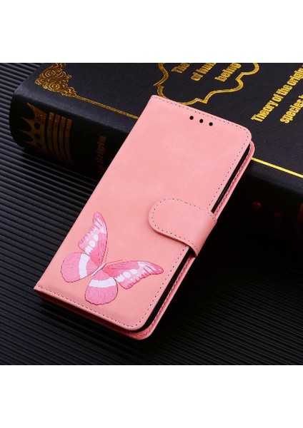 Google Piksel 9 Pro Xl Kelebek Renk Baskılı Flip Folio Kapak Için Kılıf (Yurt Dışından)