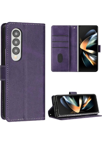 Samsung Galaxy Z Için Flip Case ile 4 5g Kickstand Saf Renk Kat (Yurt Dışından)