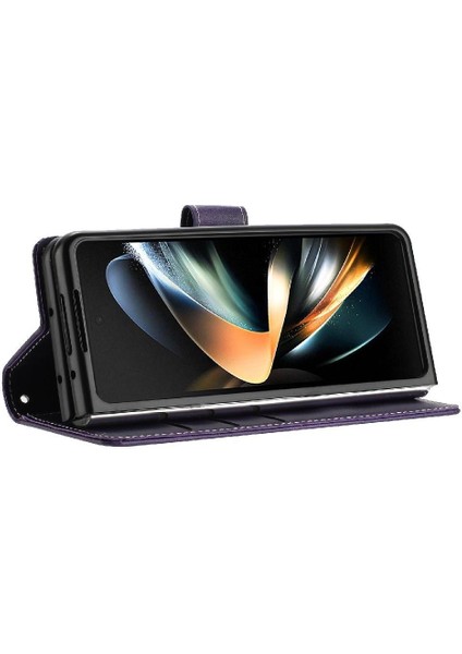 Samsung Galaxy Z Için Flip Case ile 4 5g Kickstand Saf Renk Kat (Yurt Dışından)