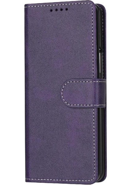 Samsung Galaxy Z Için Flip Case ile 4 5g Kickstand Saf Renk Kat (Yurt Dışından)