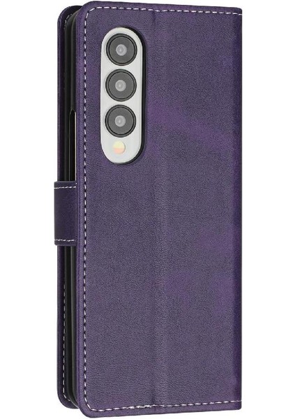 Samsung Galaxy Z Için Flip Case ile 4 5g Kickstand Saf Renk Kat (Yurt Dışından)