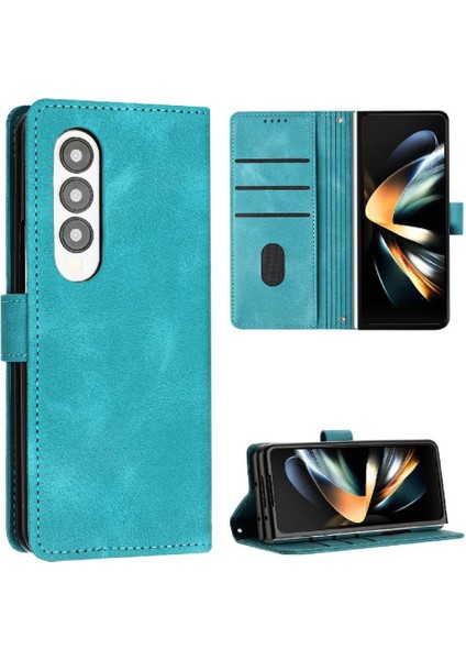 Samsung Galaxy Z Için Flip Case Fold 4 5g Kart Ekleme Cüzdan Pu Deri (Yurt Dışından)