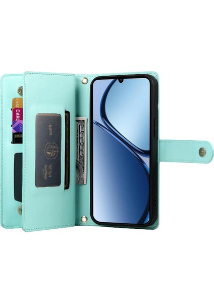 Realme C61 Standı Çok Fonksiyonlu Cüzdan Crossbody Kayışı Için Flip Case (Yurt Dışından) indirimleri