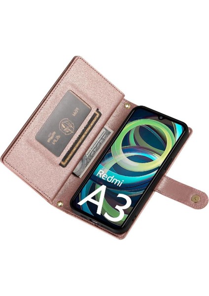 Xiaomi Redmi A3 Için Flip Case Çok Fonksiyonlu Standı Iş Crossbody (Yurt Dışından) modelleri