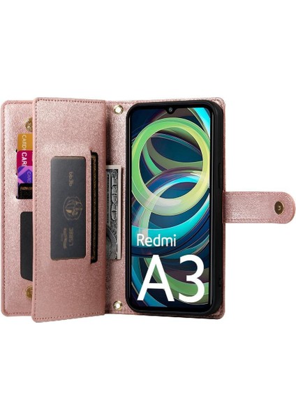 Xiaomi Redmi A3 Için Flip Case Çok Fonksiyonlu Standı Iş Crossbody (Yurt Dışından) fırsatları
